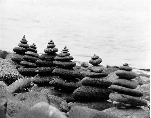 Beach cairn picture