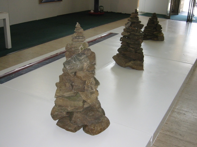 Cairn in Outside/In show, White Plains